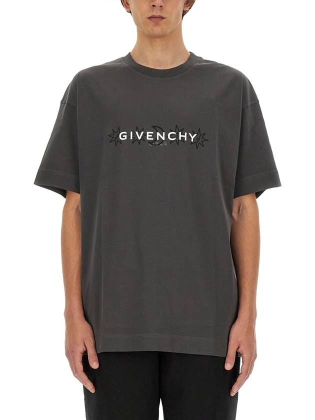 Tarot Print Reverse Short Sleeve T Shirt Rosewood - GIVENCHY - BALAAN 2