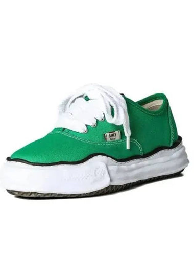 24 A02FW704 Green Baker OG Sole Canvas Low Top Sneakers - MIHARA YASUHIRO - BALAAN 1