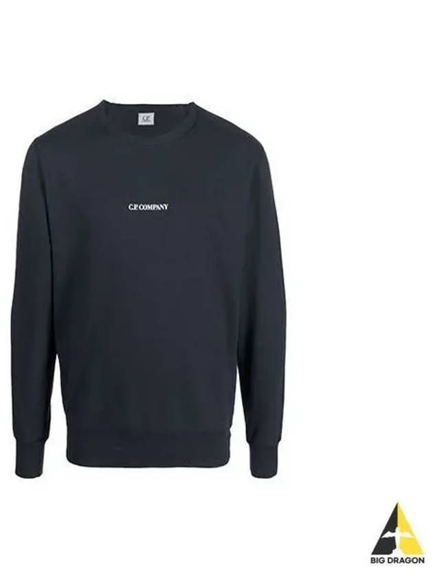 CP Company Logo Print Sweatshirt Navy 13CMSS161A 002246G - CP COMPANY - BALAAN 1