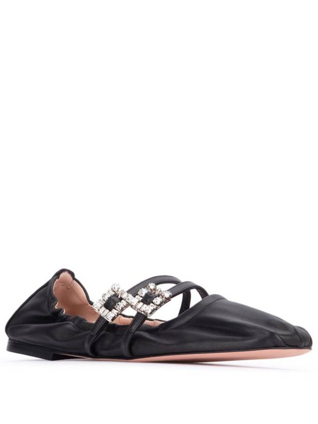 Mary Janes Leather Flat Black - ROGER VIVIER - BALAAN 3