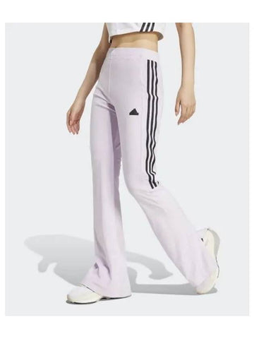 adidas T Ro Cut 3S Velor Flared Leggings Lavender IX9560 - ADIDAS - BALAAN 1