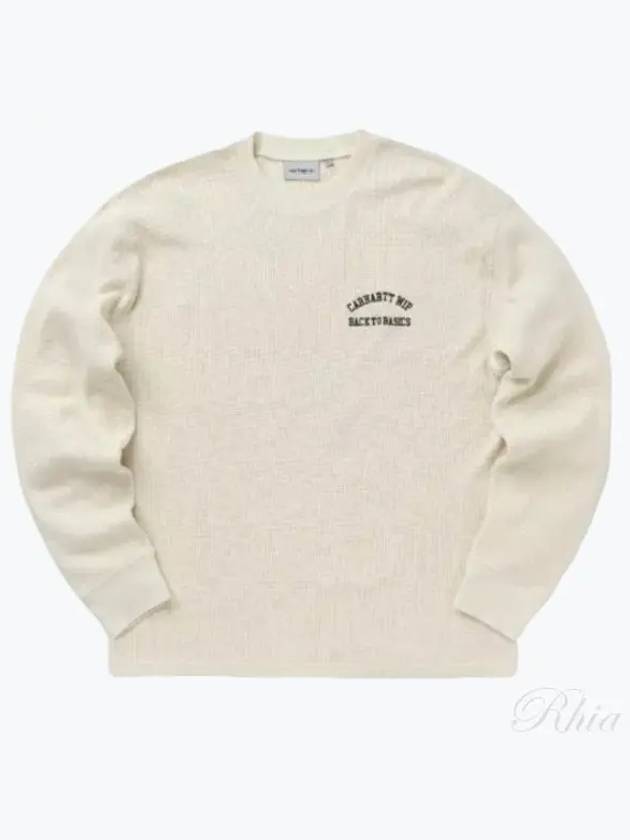 Basics Script Long Sleeve T-Shirt Ivory - CARHARTT WIP - BALAAN 2