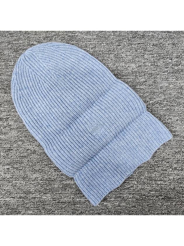 Small Face Logo Beanie Steel Blue - ACNE STUDIOS - BALAAN 7