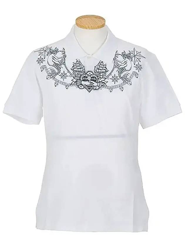 Graffiti Print PK Shirt White - ALEXANDER MCQUEEN - BALAAN 3