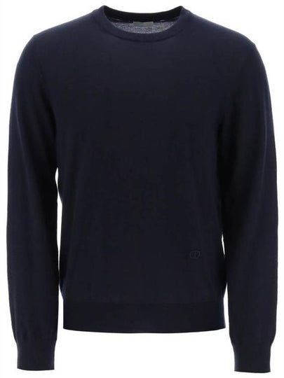 CD Icon Signature Cashmere Jersey Knit Top Navy - DIOR - BALAAN 2