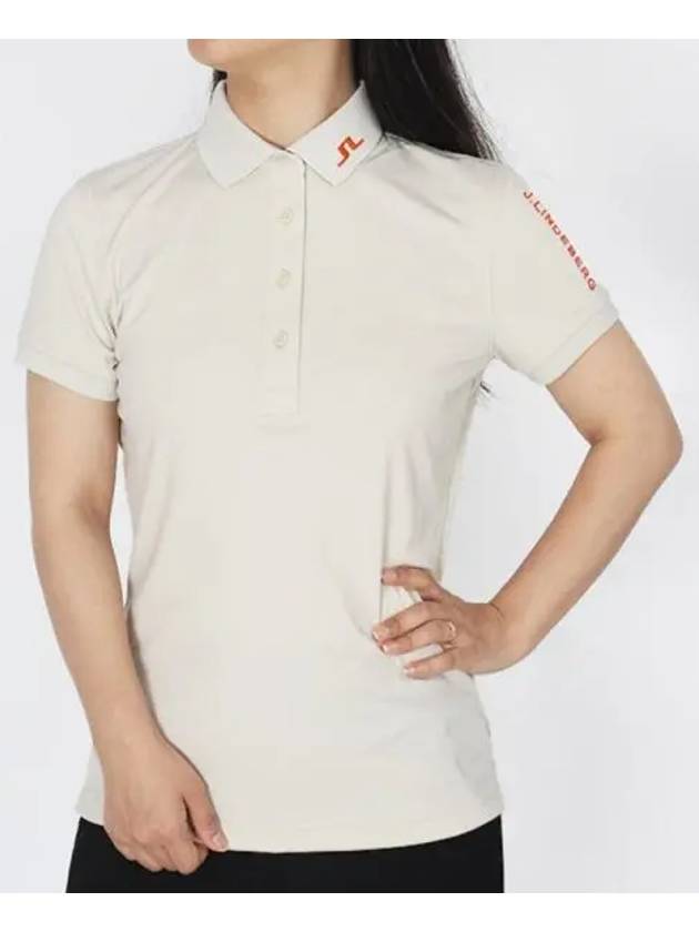 Golf Women s Wear Clothing Short Sleeve Polo Shirt T Tour Functional Tech Almond Milk GWJ09006E031 Domestic Product GQN124061090608 - J.LINDEBERG - BALAAN 1