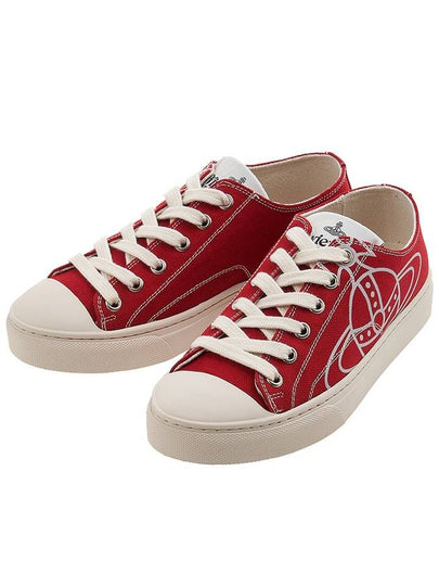 ORB Logo Low Top Sneakers Red - VIVIENNE WESTWOOD - BALAAN 2