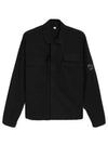 Gabardine Long Sleeve Shirt Black - CP COMPANY - BALAAN 2