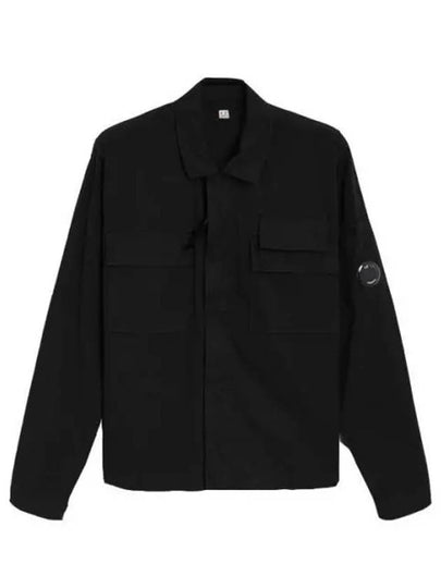 Gabardine Long Sleeve Shirt Black - CP COMPANY - BALAAN 2