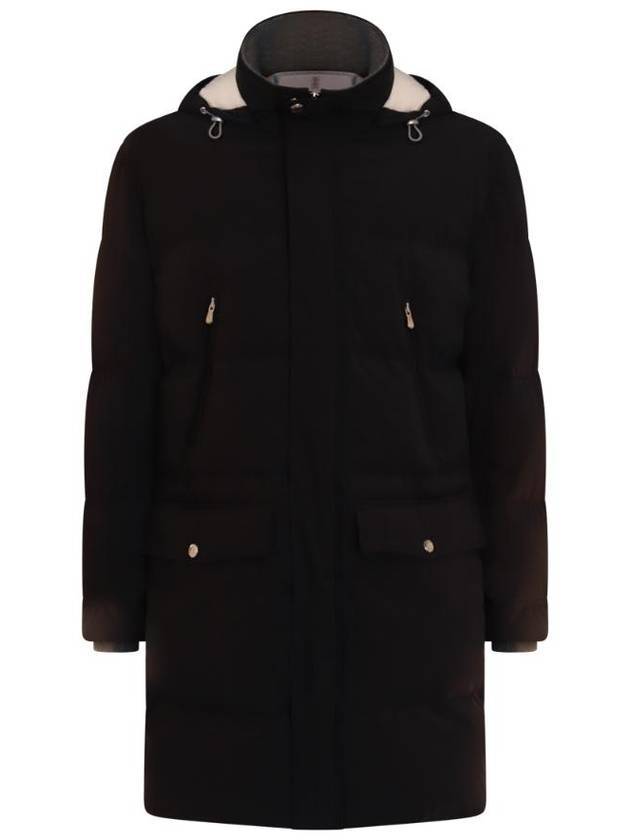 Hooded Down Padding Black - BRUNELLO CUCINELLI - BALAAN 1