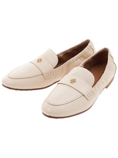 Ballet Double T Napa Leather Loafers New Cream - TORY BURCH - BALAAN 2