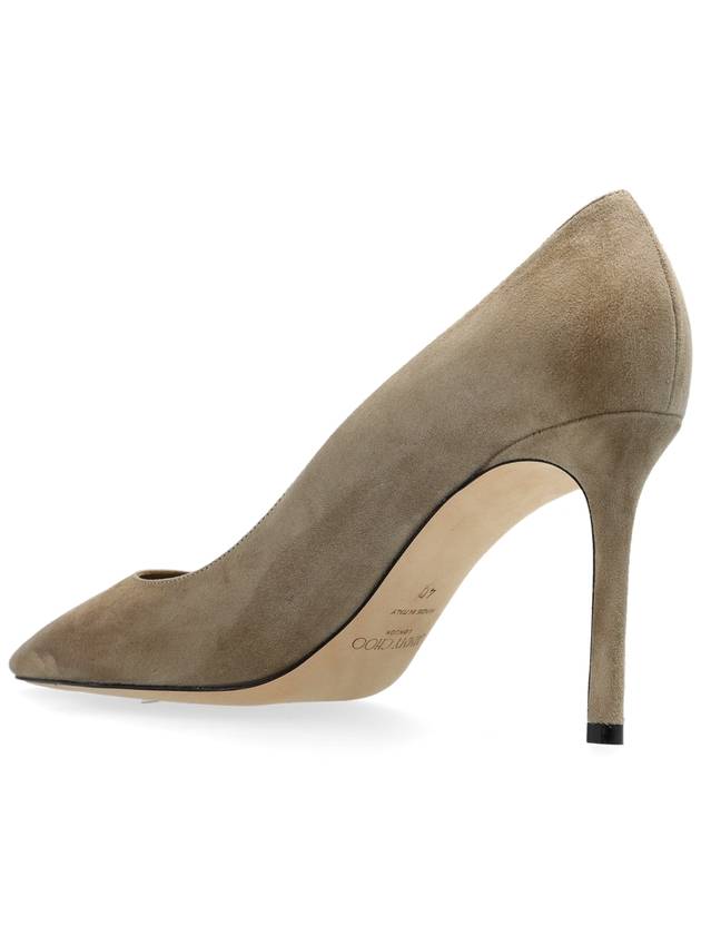 Jimmy Choo Suede Heels Romy, Women's, Grey - JIMMY CHOO - BALAAN 5