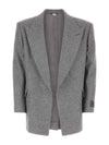 Wool Cashmere Formal Jacket Light Grey - GUCCI - BALAAN 2