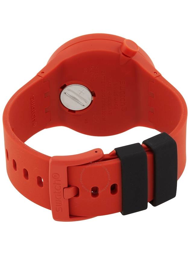 Swatch Monthly Drops Quartz Matte Red Dial Unisex Watch SB01R100 - SWATCH - BALAAN 3