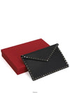 Rockstud Envelope Pouch Clutch Bag Black - VALENTINO - BALAAN 3