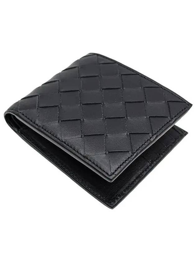 Intrecciato Bifold Half Wallet Black - BOTTEGA VENETA - BALAAN 7