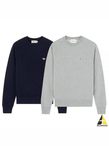 Women s Tricolor Sweatshirt Gray Navy FW00308KM0001 - MAISON KITSUNE - BALAAN 1