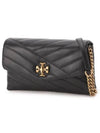 Kira Chevron Chain Long Wallet Black - TORY BURCH - BALAAN 2