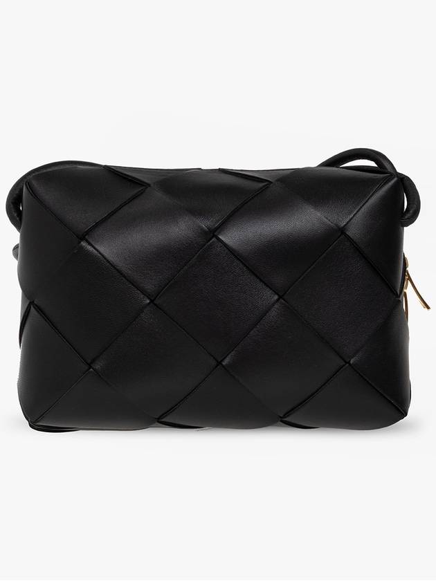 Cassette Intrecciato Small Cross Bag Black - BOTTEGA VENETA - BALAAN 5