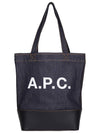 Logo Denim Axelle Tote Bag Navy - A.P.C. - BALAAN 2