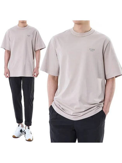 Jersey Short Sleeve T-Shirt Beige - FENDI - BALAAN 2