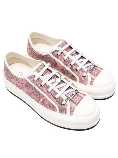 Walk NDior Toile De Jouy Sauvage Motif Platform Low Top Sneakers Pink - DIOR - BALAAN 2