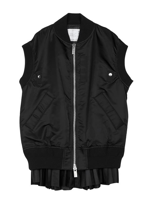 Nylon Twill Vest Black - SACAI - BALAAN 2