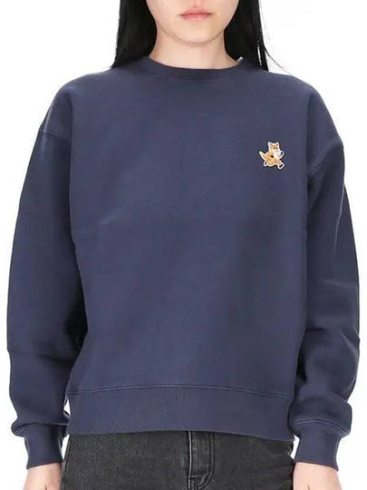 Speedy Fox Patch Comfort Sweatshirt Navy - MAISON KITSUNE - BALAAN 2