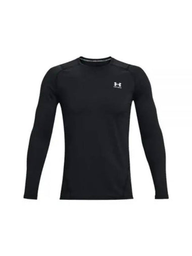 Men's UA ColdGear Fitted Crew Long Sleeve T-Shirt Black - UNDER ARMOUR - BALAAN 1