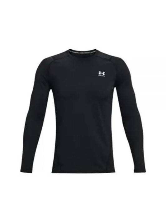 Men's UA ColdGear Fitted Crew Long Sleeve T-Shirt Black - UNDER ARMOUR - BALAAN 2