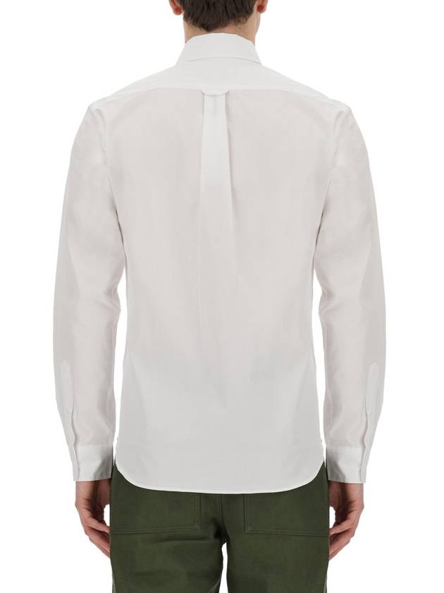 Fox Head Long Sleeve Shirt White - MAISON KITSUNE - BALAAN 4