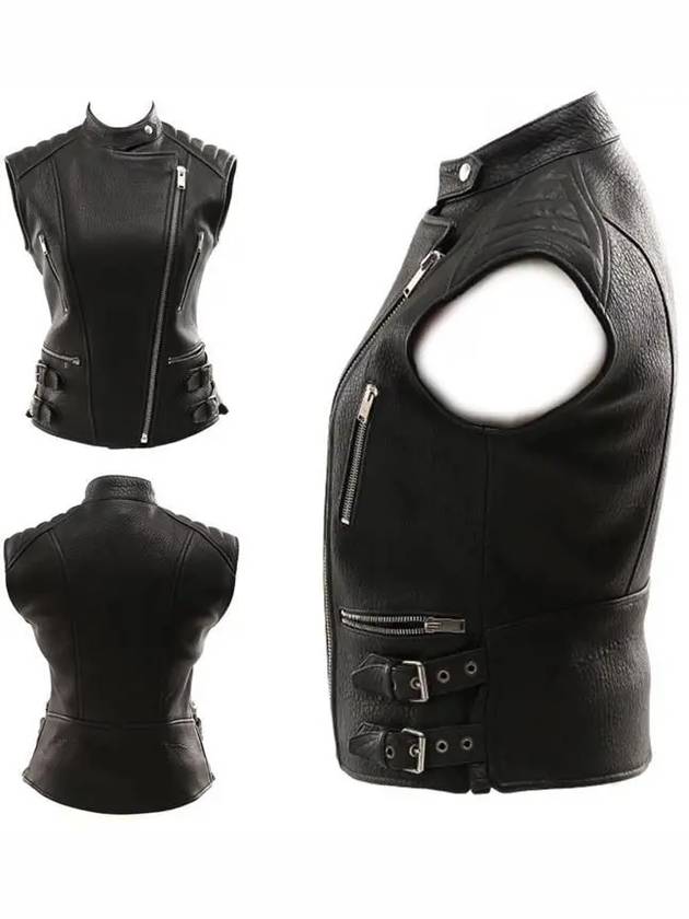 Women s Biker Leather Vest - CELINE - BALAAN 8