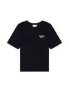 Handwriting Comfort Short Sleeve T-Shirt Black - MAISON KITSUNE - BALAAN 2