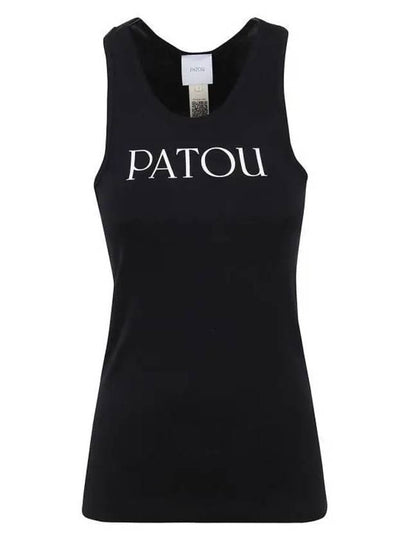 Women's Logo Print Sleeveless Black - PATOU - BALAAN 2