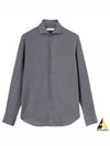 Andrew Cashmere Silk Long Sleeve Shirt Grey - LORO PIANA - BALAAN 2