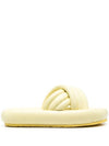 Niloo Crossover Strap Platform Slippers Yellow - ISABEL MARANT - BALAAN 1