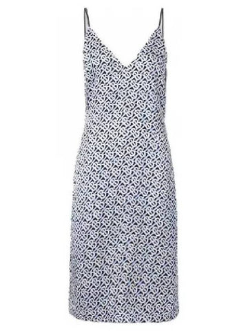 Burberry Monogram Print Silk Dress, Brand Size 10 (US Size 8) - BURBERRY - BALAAN 1