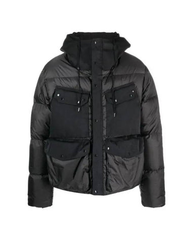 Wind Combo Down Anorak Black - TEN C - BALAAN 1