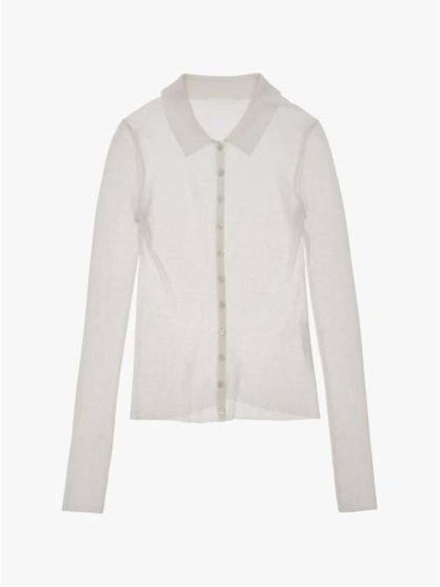 Wool Jersey Long Sleeve Shirt Ivory - HELMUT LANG - BALAAN 2