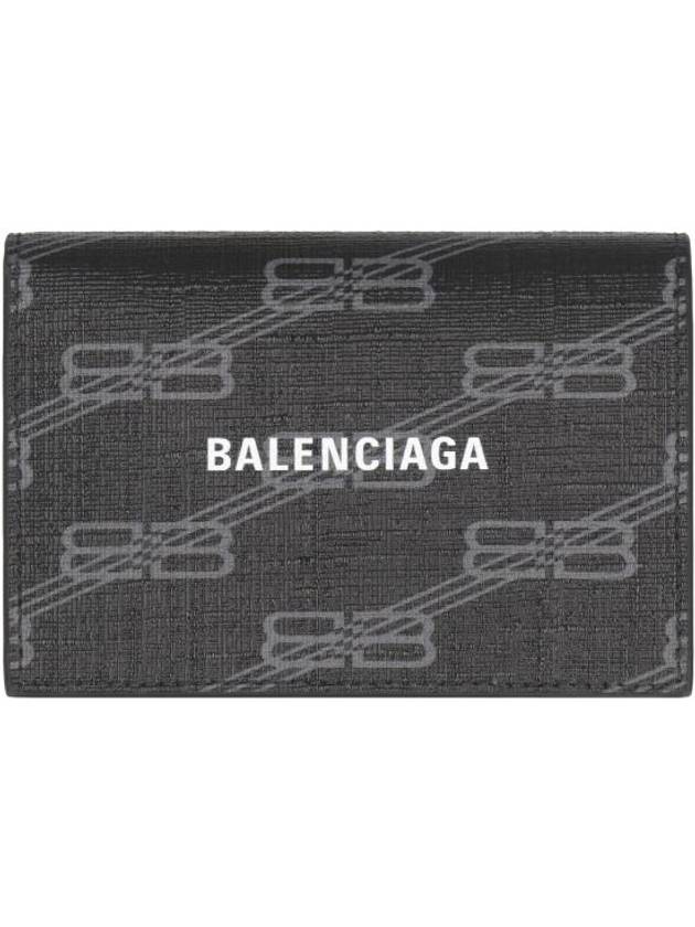 BB Monogram Card Wallet Black - BALENCIAGA - BALAAN 3