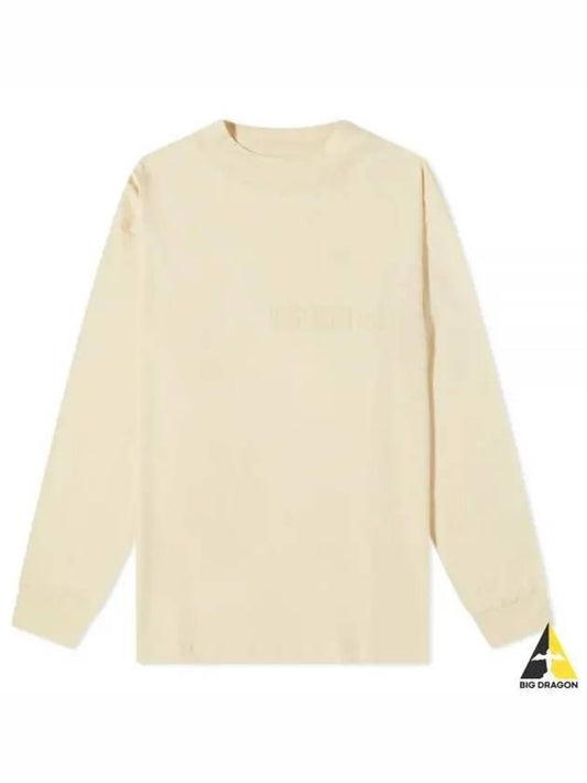 Logo Cotton Long Sleeve T-Shirt Cream - FEAR OF GOD - BALAAN 2