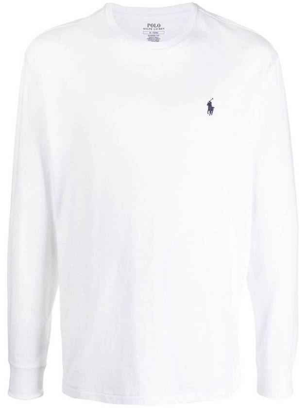 Pony embroidery classic long sleeve t shirt white - POLO RALPH LAUREN - BALAAN 2