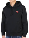 Men's Red Wappen Hood Black - COMME DES GARCONS - BALAAN 3