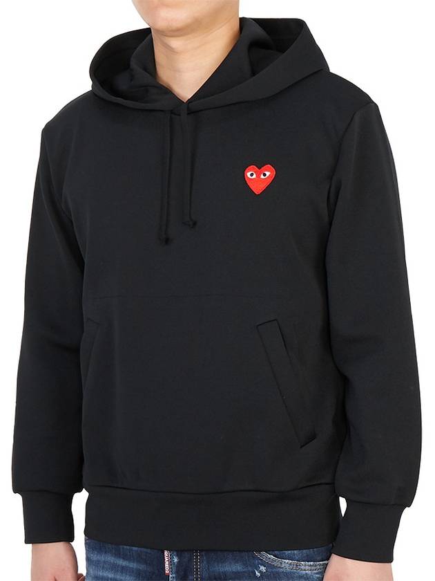 Men's Red Wappen Hood Black - COMME DES GARCONS - BALAAN 3