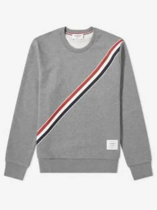 4 Bar Stripe Sweatshirt Grey - THOM BROWNE - BALAAN 2