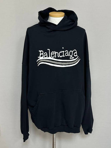 Hand drawn political logo hoodie 110 - BALENCIAGA - BALAAN 1