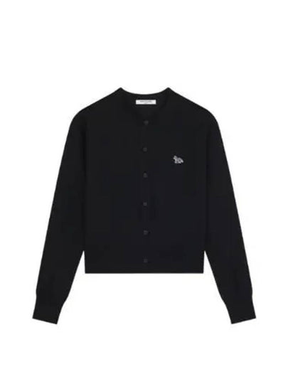 Baby Fox Patch Regular Cardigan Black - MAISON KITSUNE - BALAAN 2