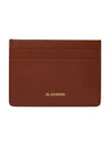 Logo Leather Card Wallet Brown - JIL SANDER - BALAAN 1