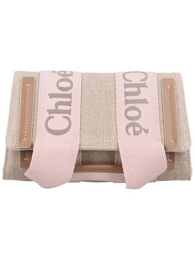 Woody Canvas Belt Bag Beige Pink - CHLOE - BALAAN 1