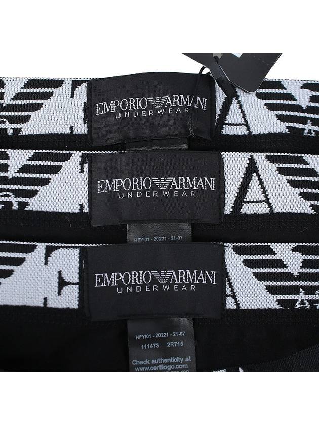 Logo Band Briefs 3 Pack Black - EMPORIO ARMANI - BALAAN 9